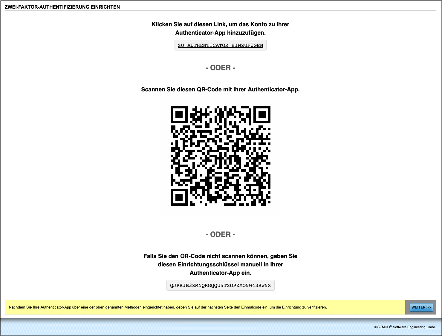 Zwei-Faktor-Authentifizierung einrichten