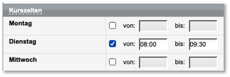 Webinar-Uhrzeiten im Kursformular (Seite 2)
