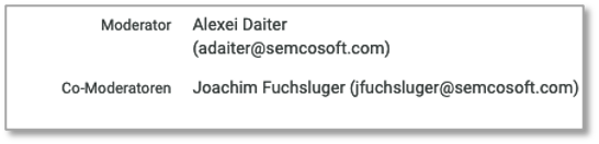 Moderator und Co-Moderator nach der Synchronisation mit edudip